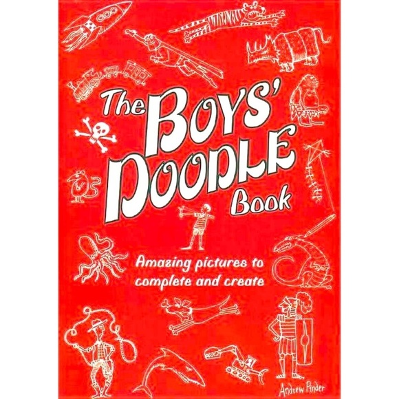 🍁3/$10 The Boys' Doodle Book: Amazing Pictures to Complete and Create NWT - Picture 1 of 3